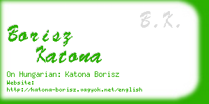 borisz katona business card